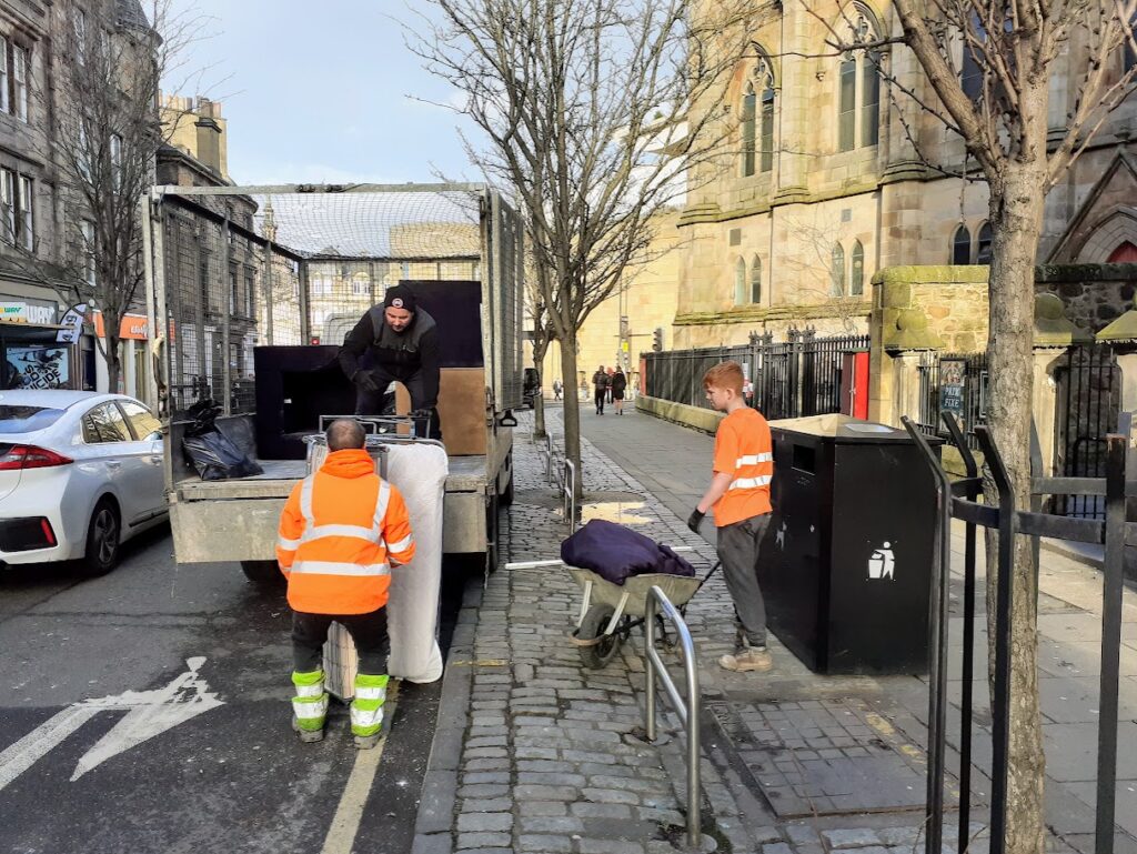 Cage van waste collection services